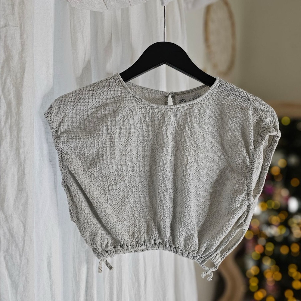 Zara girls white top